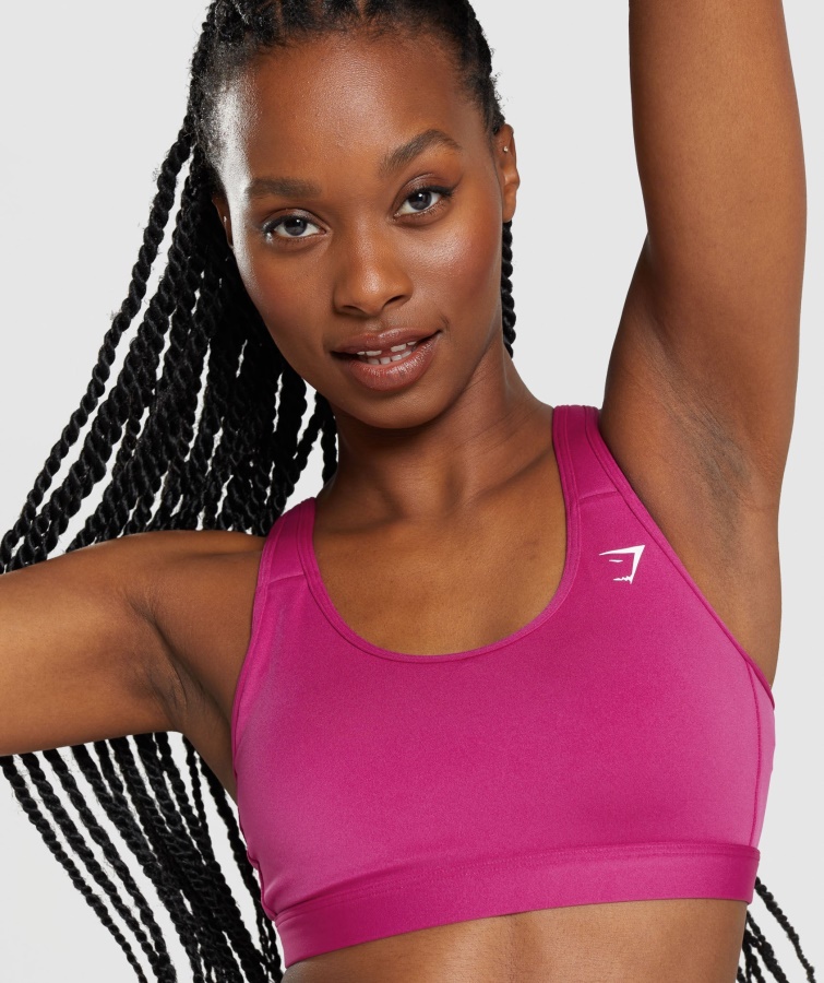 Gymshark Dragon Pink Sports-bh Med Rund Hals