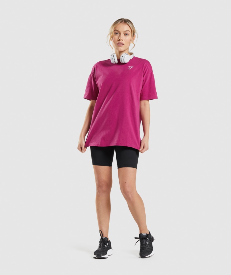 Gymshark Dragon Pink Træning Oversized T-shirt