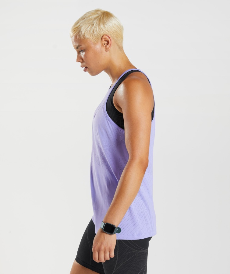 Gymshark Dusted Violet-digital Violet Apex Sømløs Tank
