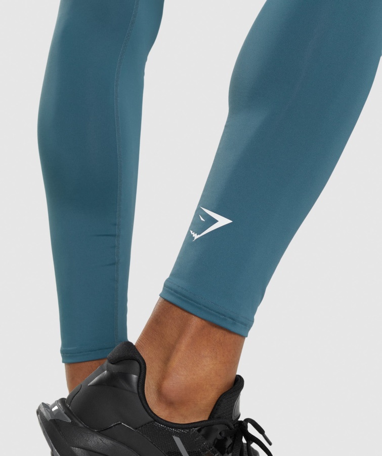 Gymshark Element Baselayer Leggings Toscansk Blågrøn
