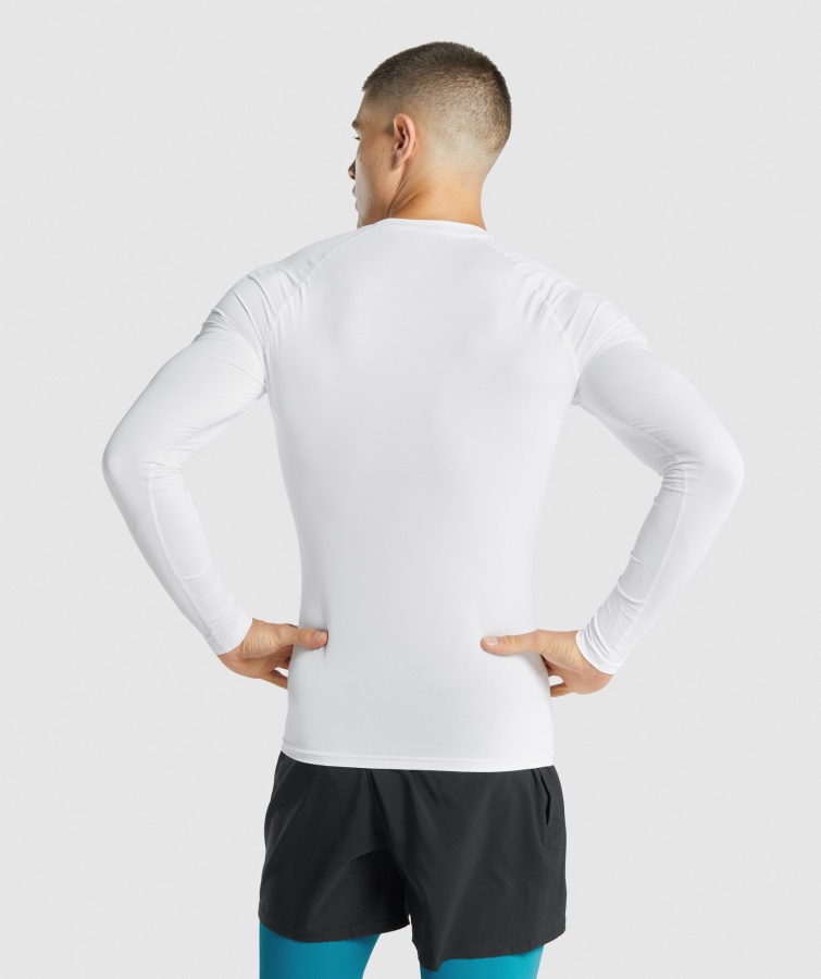 Gymshark Element Baselayer Langærmet T-shirt Hvid