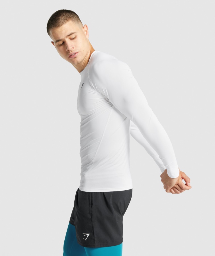 Gymshark Element Baselayer Langærmet T-shirt Hvid