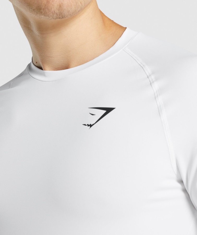 Gymshark Element Baselayer Langærmet T-shirt Hvid