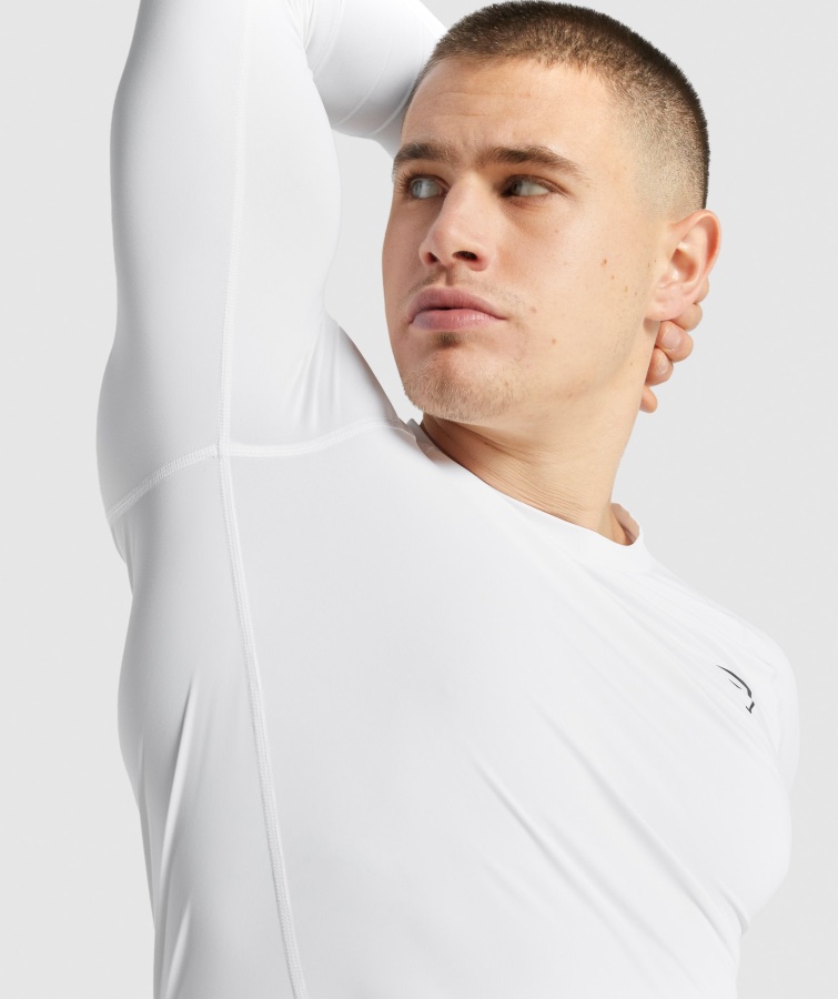 Gymshark Element Baselayer Langærmet T-shirt Hvid