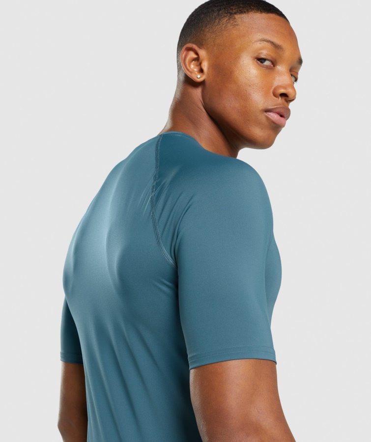 Gymshark Element Baselayer T-shirt Toscansk Blågrøn