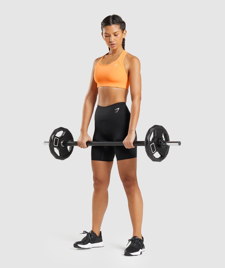 Gymshark Essential Racer Back Sports Bh Abrikos Orange