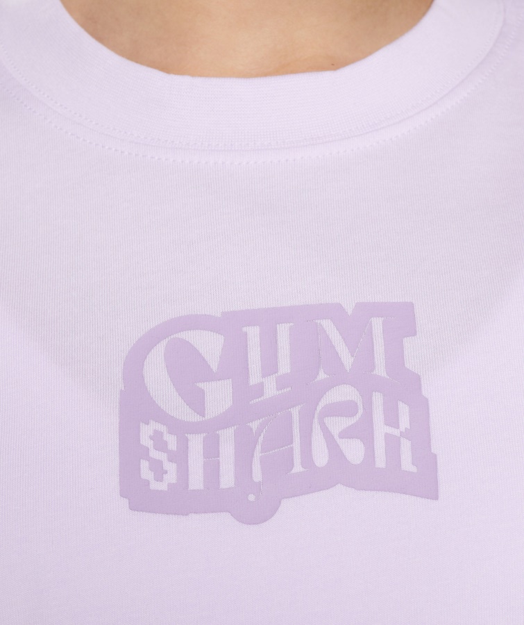 Gymshark Falmet Lilla Logo Grafisk Oversized T-shirt