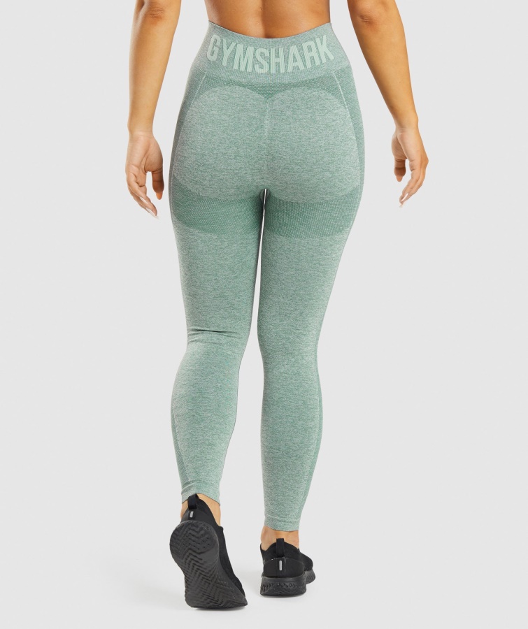 Gymshark Flex Højtaljede Leggings Studio Grøn Mergel