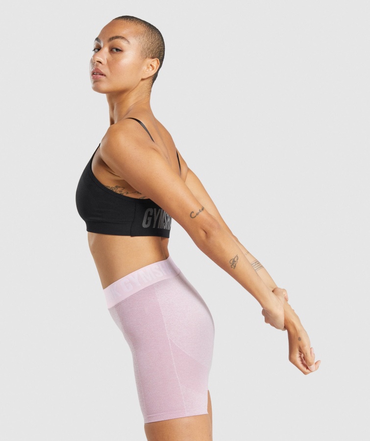 Gymshark Flex Sports-bh Med Stropper Sort-kul