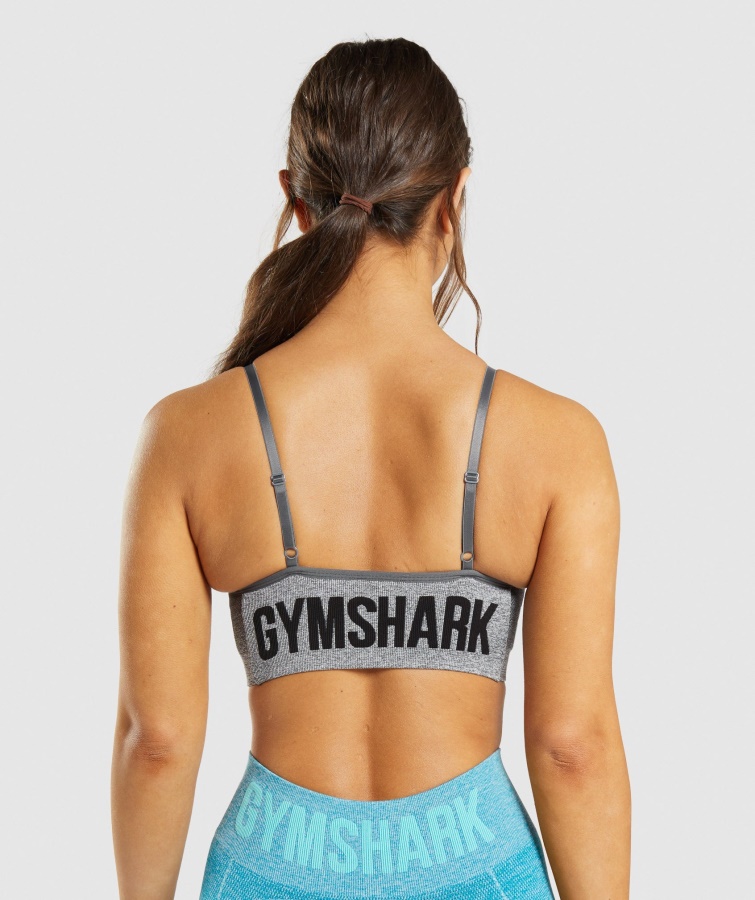 Gymshark Flex Strappy Sports-bh Koksgrå Mergel