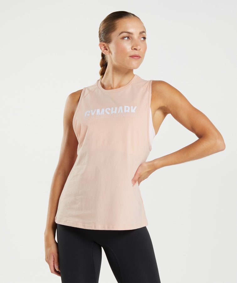 Gymshark Fraktion Tank Ler Pink