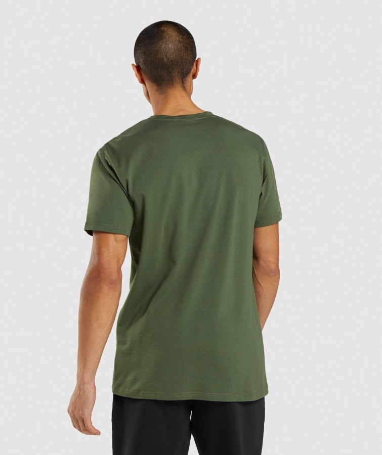 Gymshark Green Sharkhead Infill T-shirt
