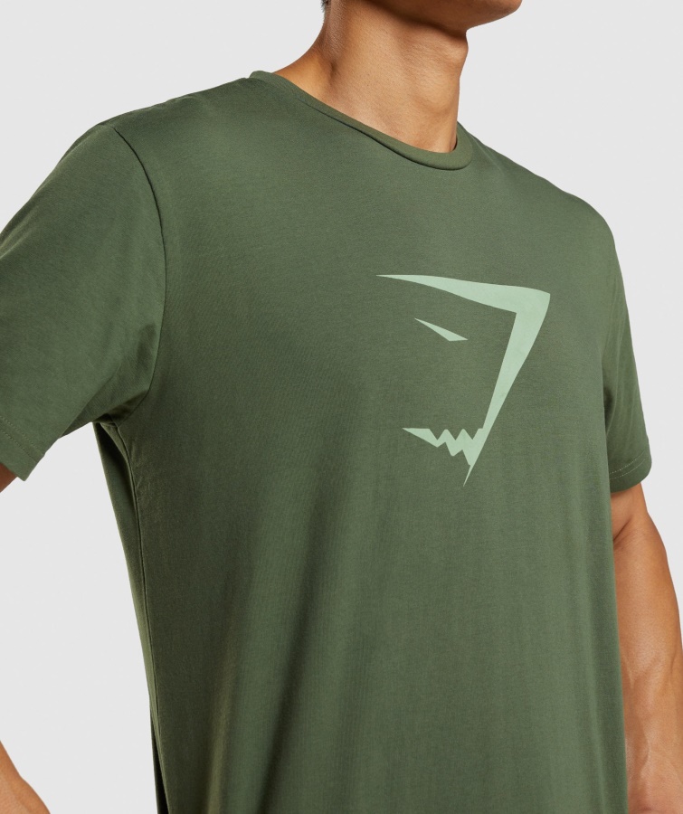Gymshark Green Sharkhead Infill T-shirt