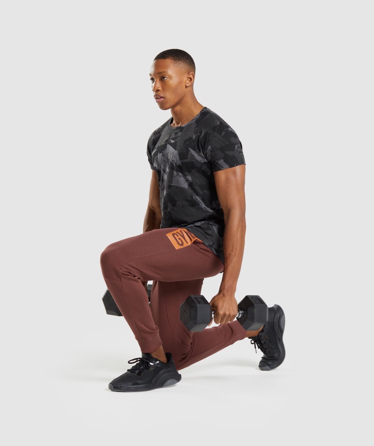 Fed T-shirt Med Gymshark Gråt Print