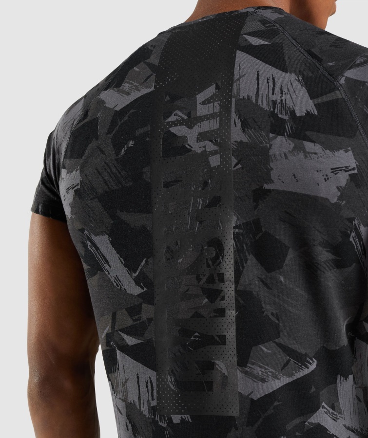 Fed T-shirt Med Gymshark Gråt Print