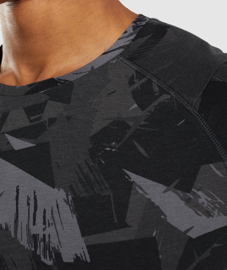 Fed T-shirt Med Gymshark Gråt Print