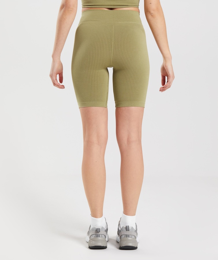 Gymshark Griffin Green Pause Sømløse Cykelshorts