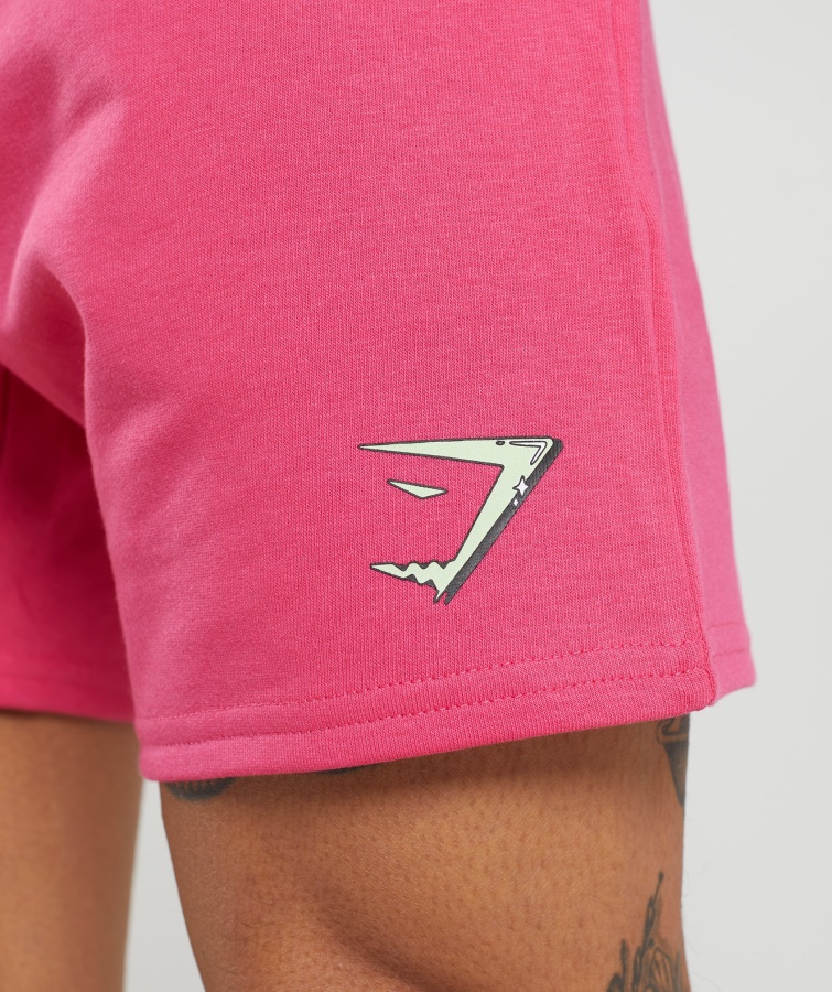 Gymshark Hibiscus Pink Shorts Med Bobleprint