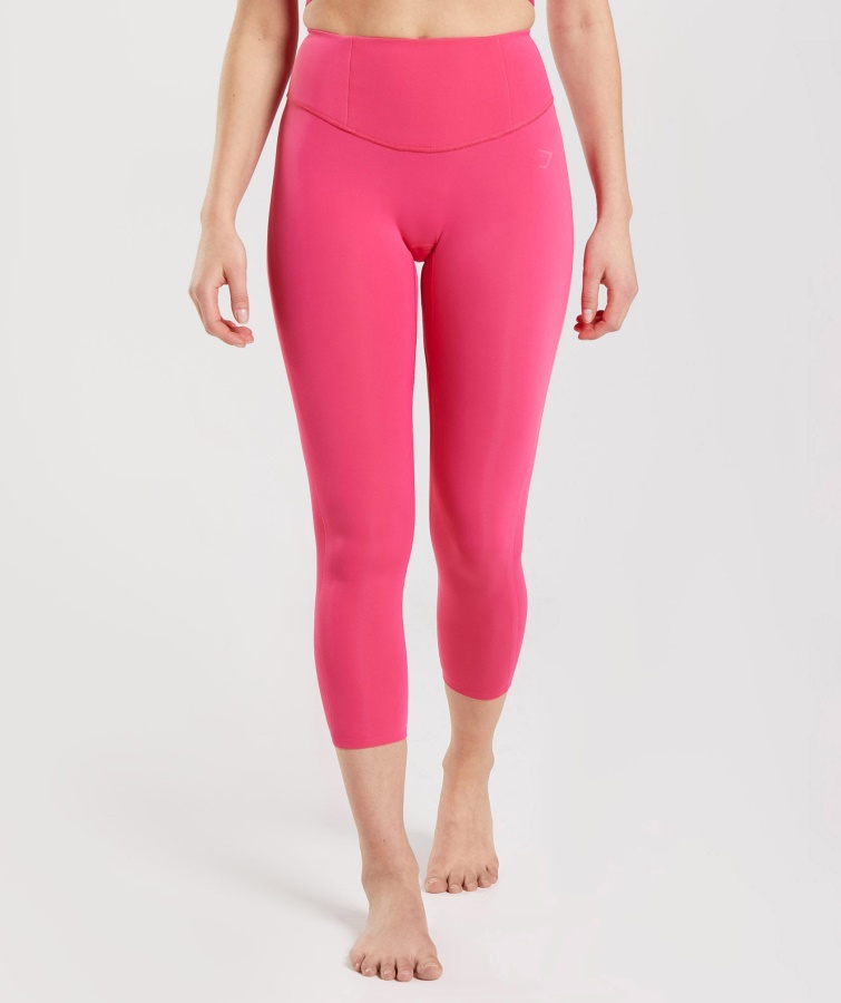 Gymshark Hibiscus Pink Studio 7-8 Leggings