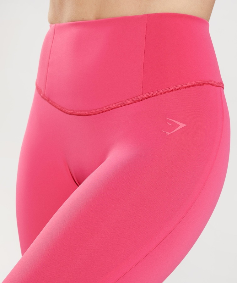 Gymshark Hibiscus Pink Studio 7-8 Leggings