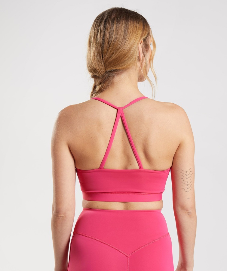 Gymshark Hibiscus Pink Studio Sports Bh