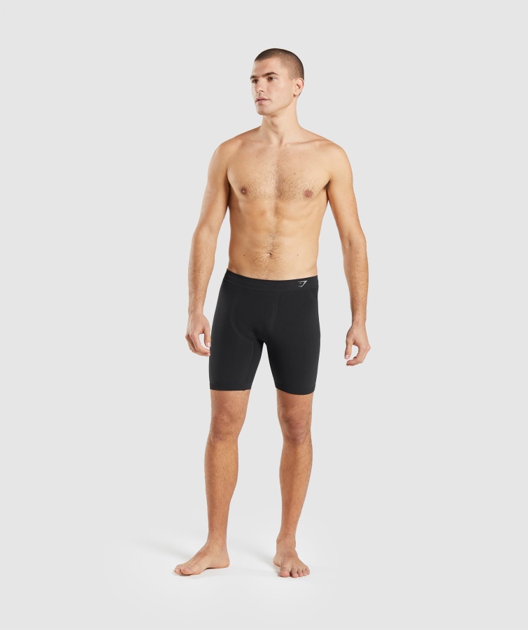 Gymshark Hybrid Boxer Sort-lys Grå