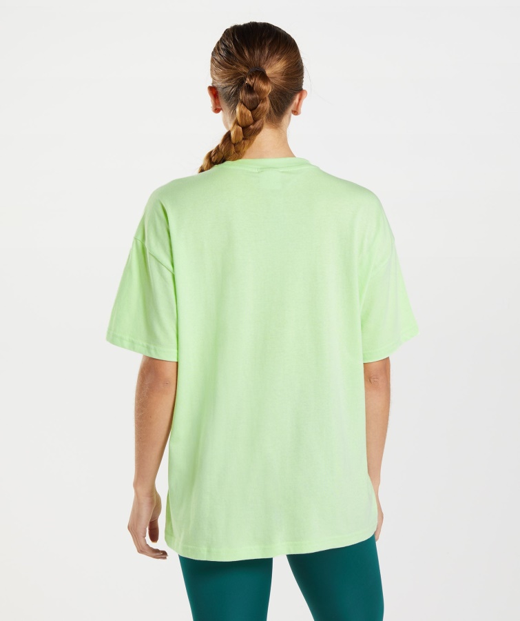 Gymshark Kiwi Green Træning Oversized T-shirt