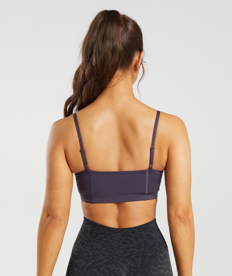 Gymshark Legacy Bandeau Bh Rig Lilla
