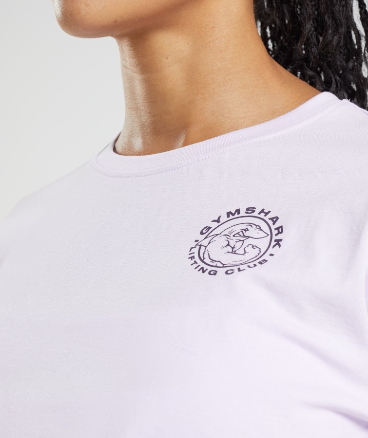 Gymshark Legacy Crop Top Falmet Lilla