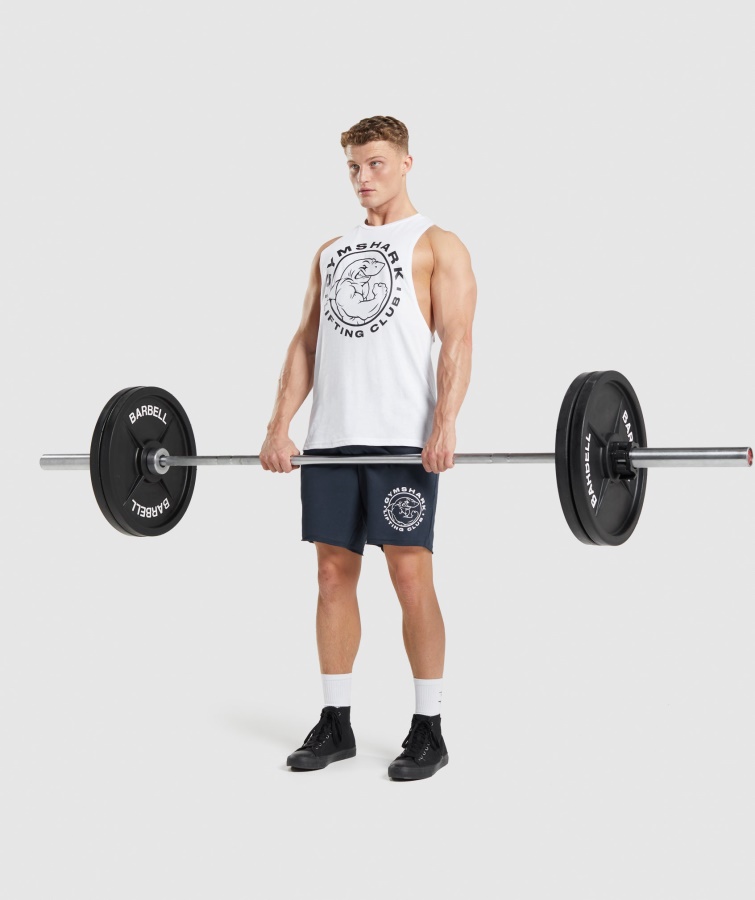 Gymshark Legacy Drop Arm Tank Hvid