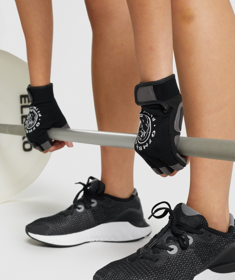 Gymshark Legacy Løftehandsker Sorte