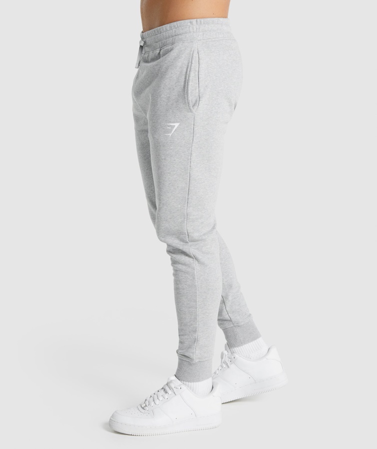 Gymshark Lysegrå Core Marl Crest Joggers