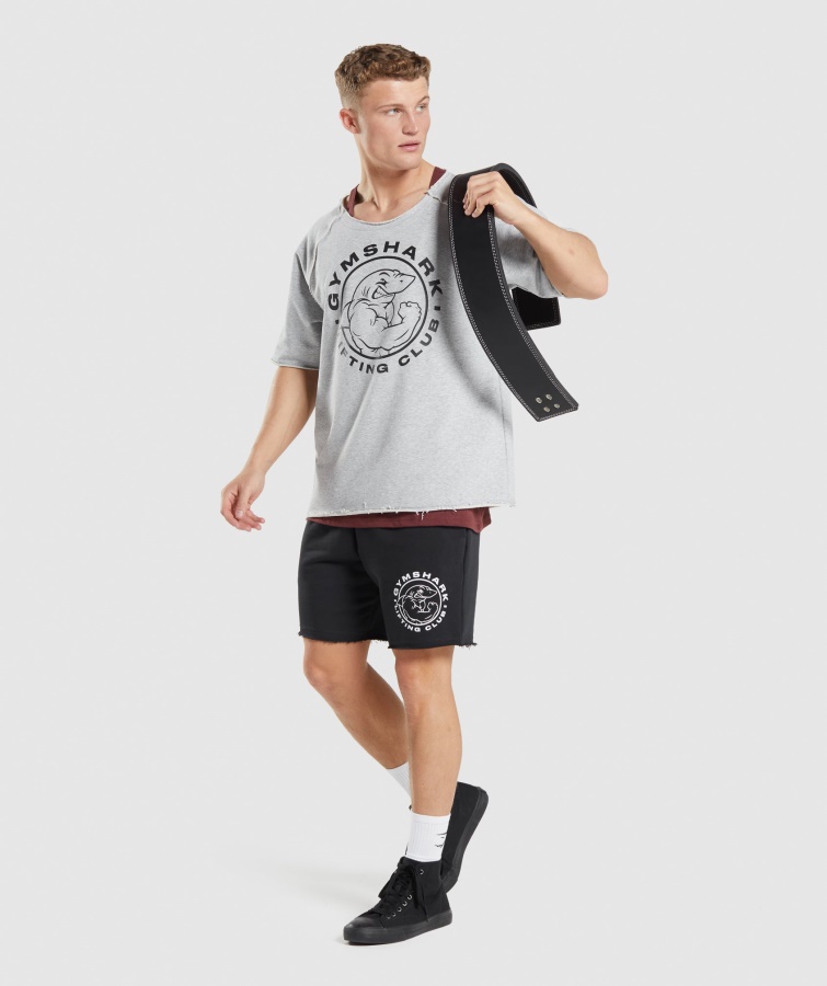 Gymshark Lysegrå Kerne Marl Legacy Kludetop