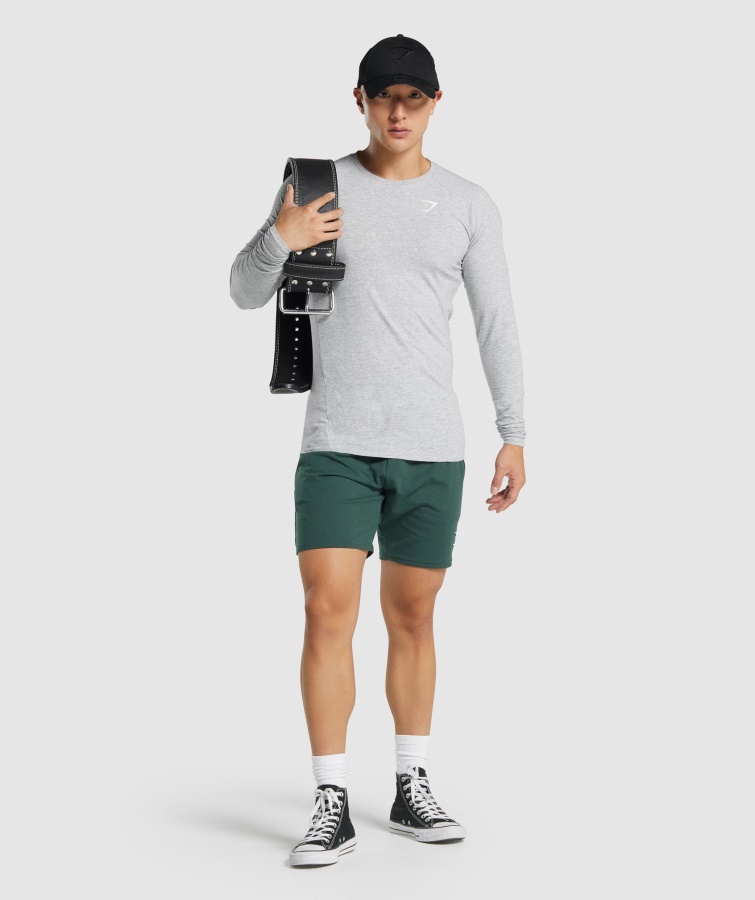 Gymshark Lysegrå Marl Critical 2.0 Langærmet T-shirt