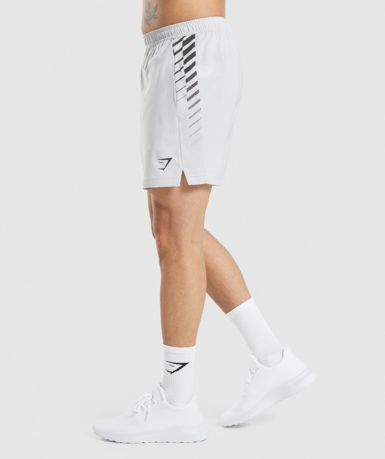 Gymshark Lysegrå Sportsstribet 7