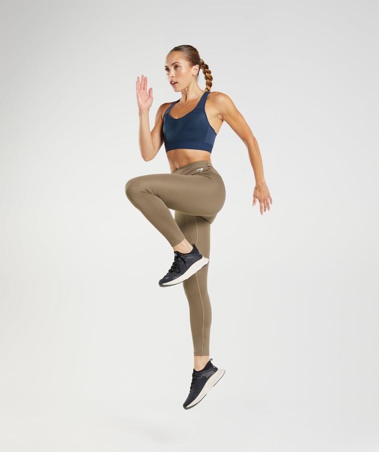 Gymshark Letvægts Sports-bh Med Høj Støtte, Marineblå