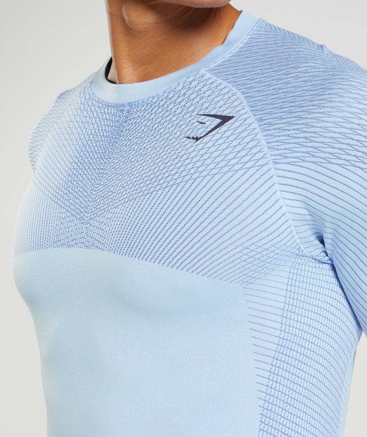 Gymshark Linned Blue-court Blue Apex Sømløs Langærmet T-shirt