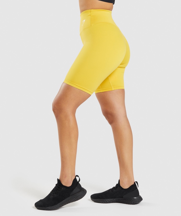 Gymshark Medaljon Gule Træningscykelshorts
