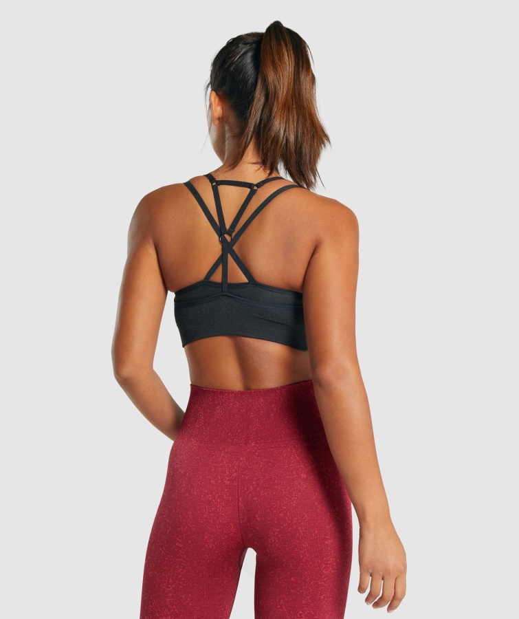 Gymshark Mineral-sort Adapt Fleck Sømløs Sports-bh