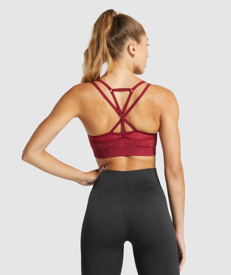 Gymshark Mineral-burgundy Adapt Fleck Sømløs Sports-bh