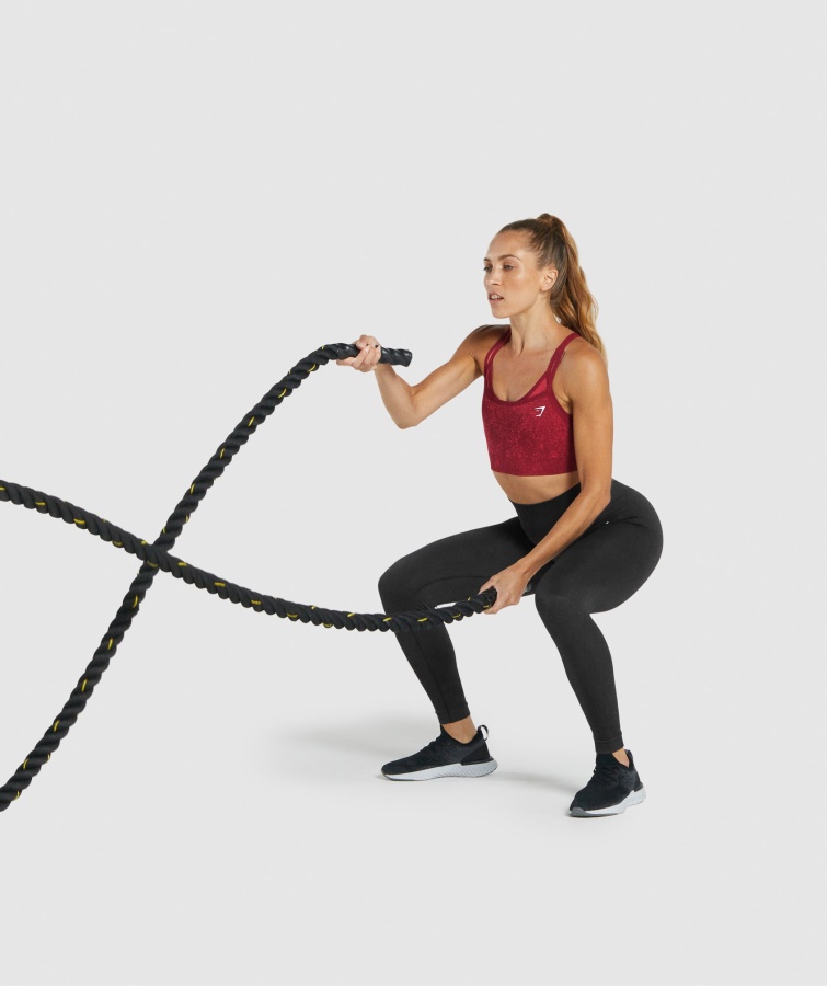 Gymshark Mineral-burgundy Adapt Fleck Sømløs Sports-bh