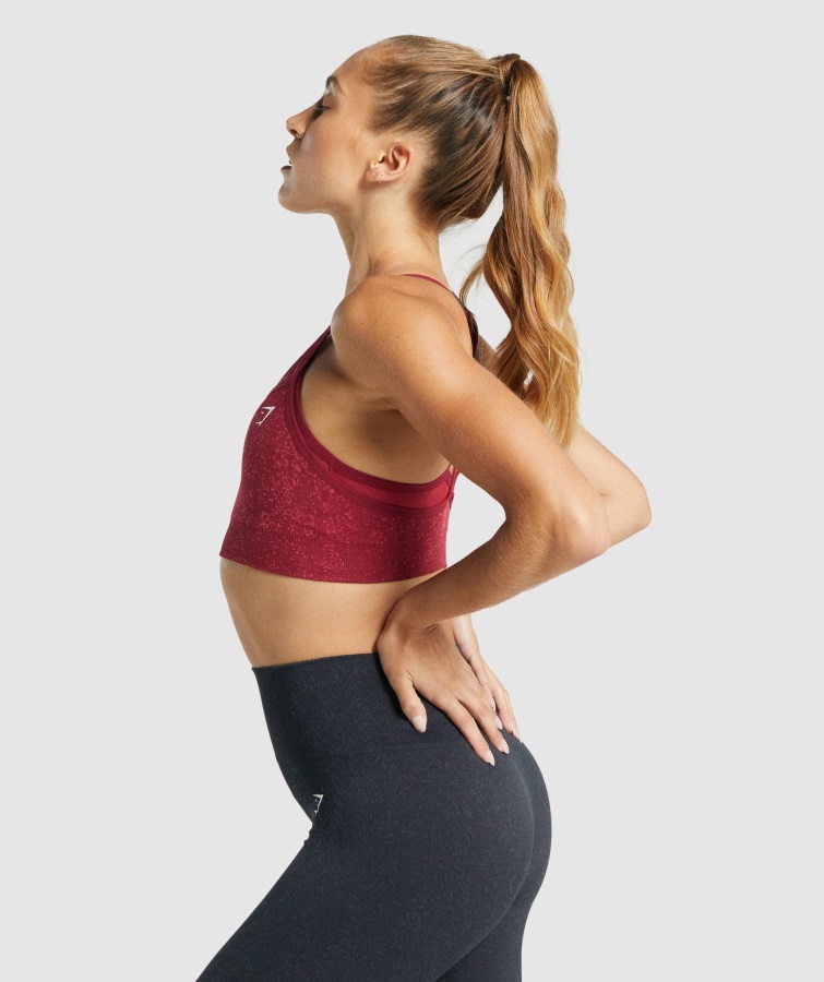 Gymshark Mineral-burgundy Adapt Fleck Sømløs Sports-bh