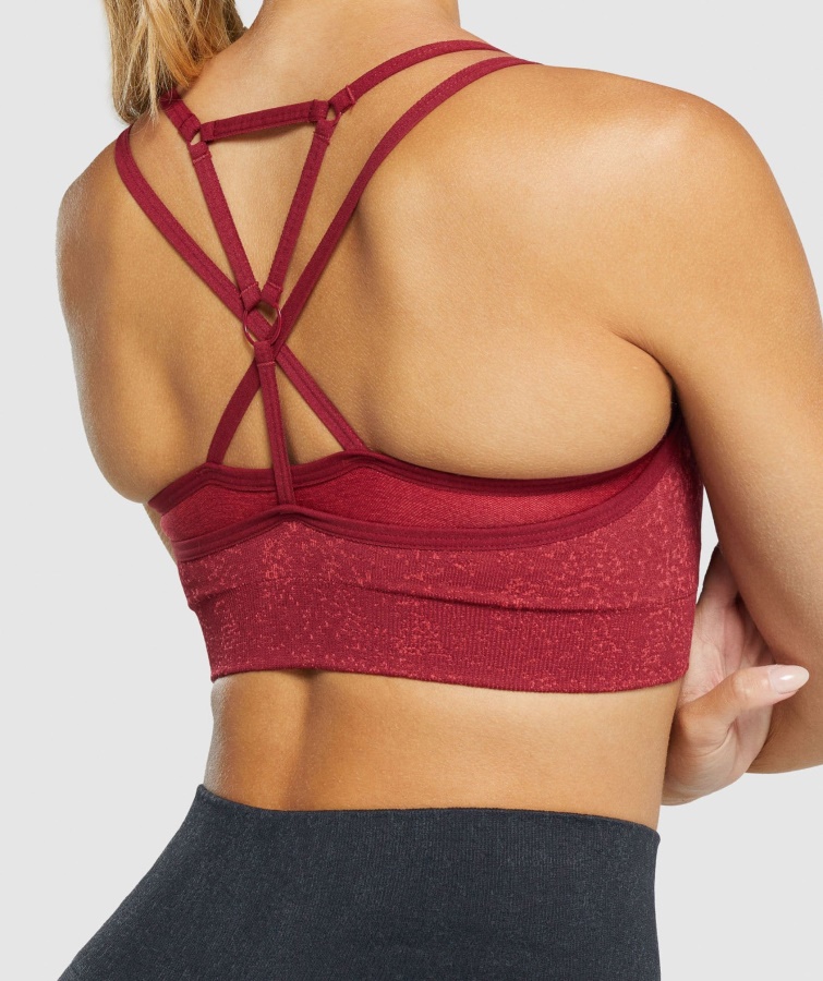 Gymshark Mineral-burgundy Adapt Fleck Sømløs Sports-bh