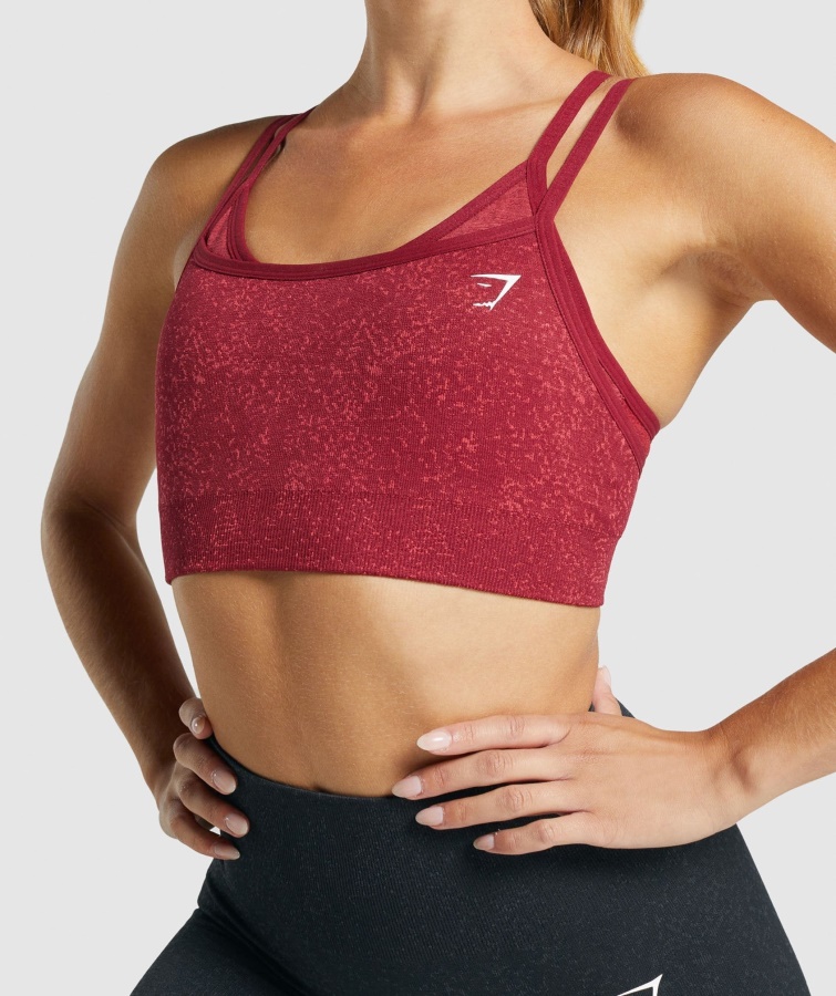 Gymshark Mineral-burgundy Adapt Fleck Sømløs Sports-bh