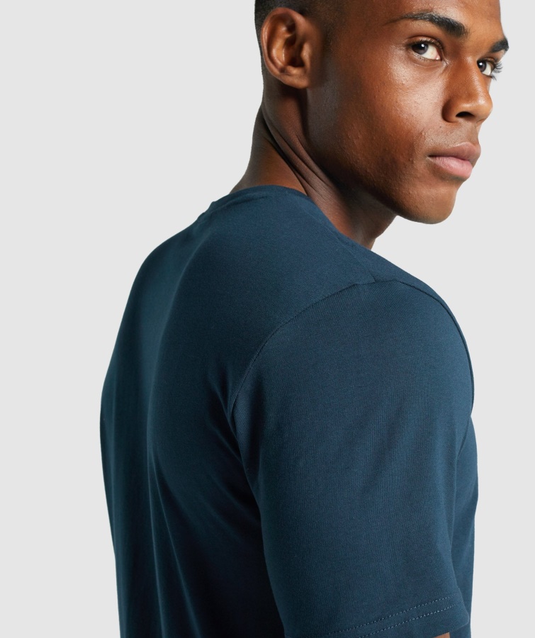 Gymshark Navy Crest T-shirt