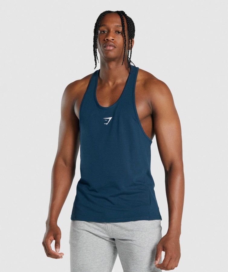 Gymshark Navy Critical 2.0 Stringer