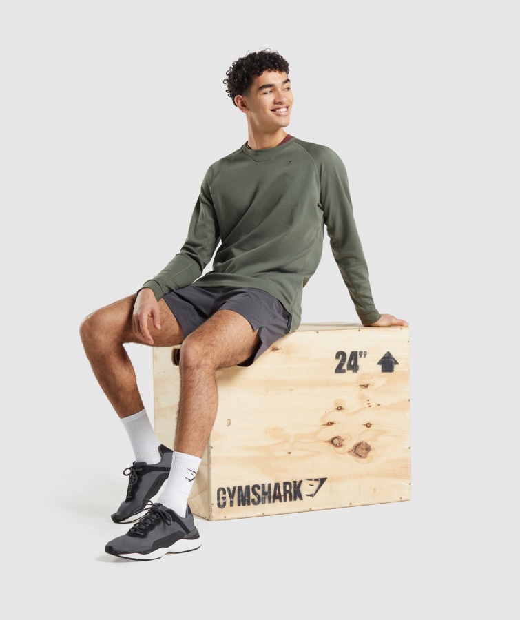 Gymshark Onyxgrå Studieshorts