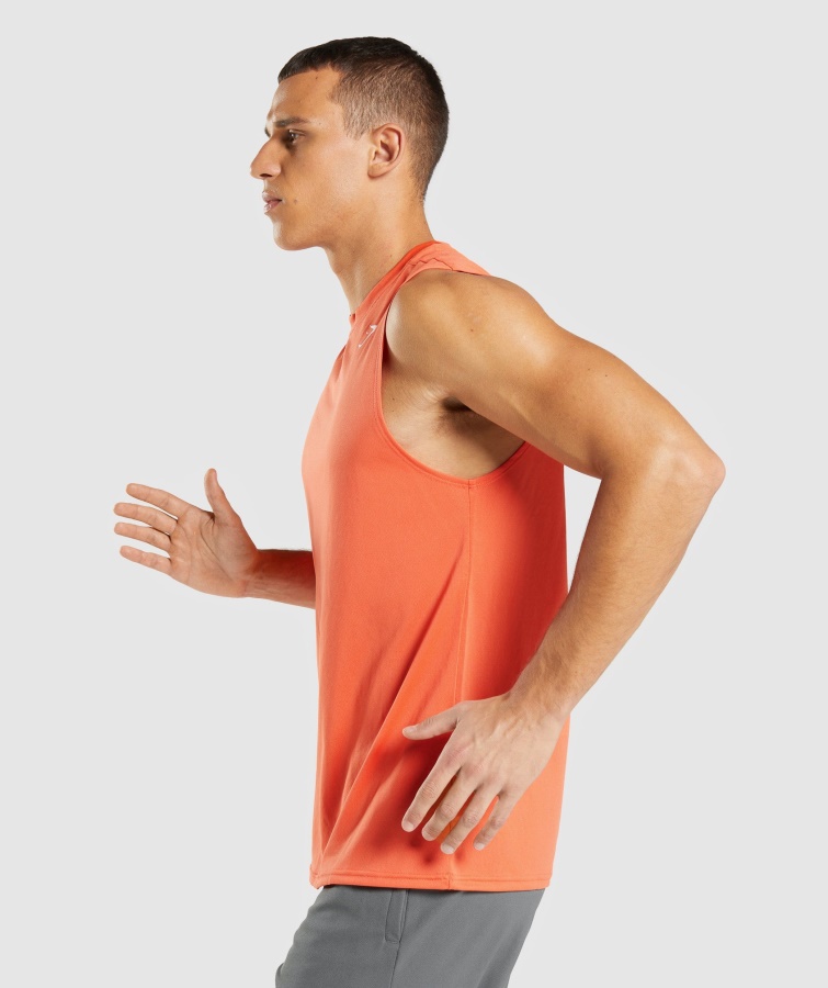 Gymshark Papaya Orange Ankomst ærmeløs T-shirt