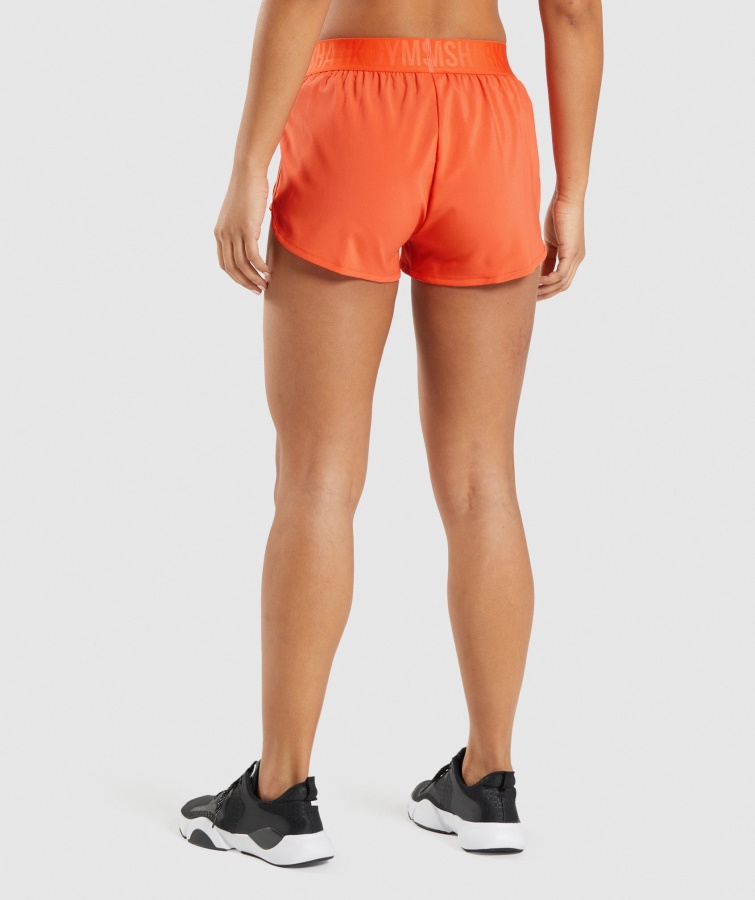 Gymshark Papaya Orange Træningsshorts Med Løs Pasform
