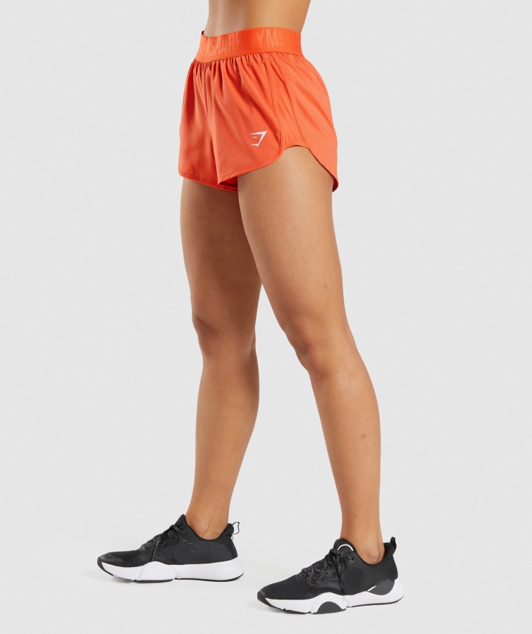 Gymshark Papaya Orange Træningsshorts Med Løs Pasform